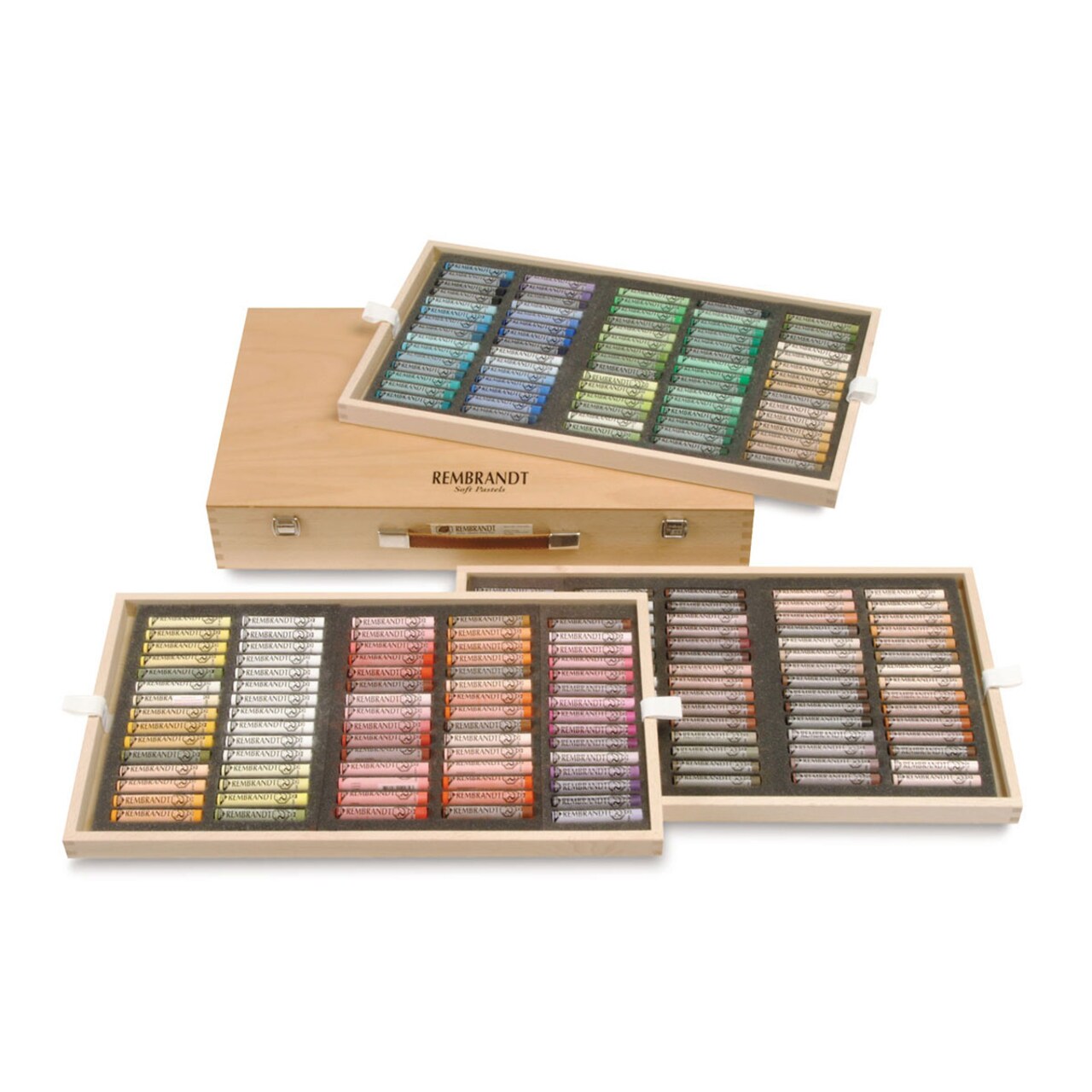Rembrandt Soft Pastel Set - Set of 220, Assorted Colors, Wood Box